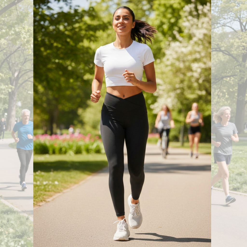 AeroFit™ Crossover-Leggings mit Taschen Design