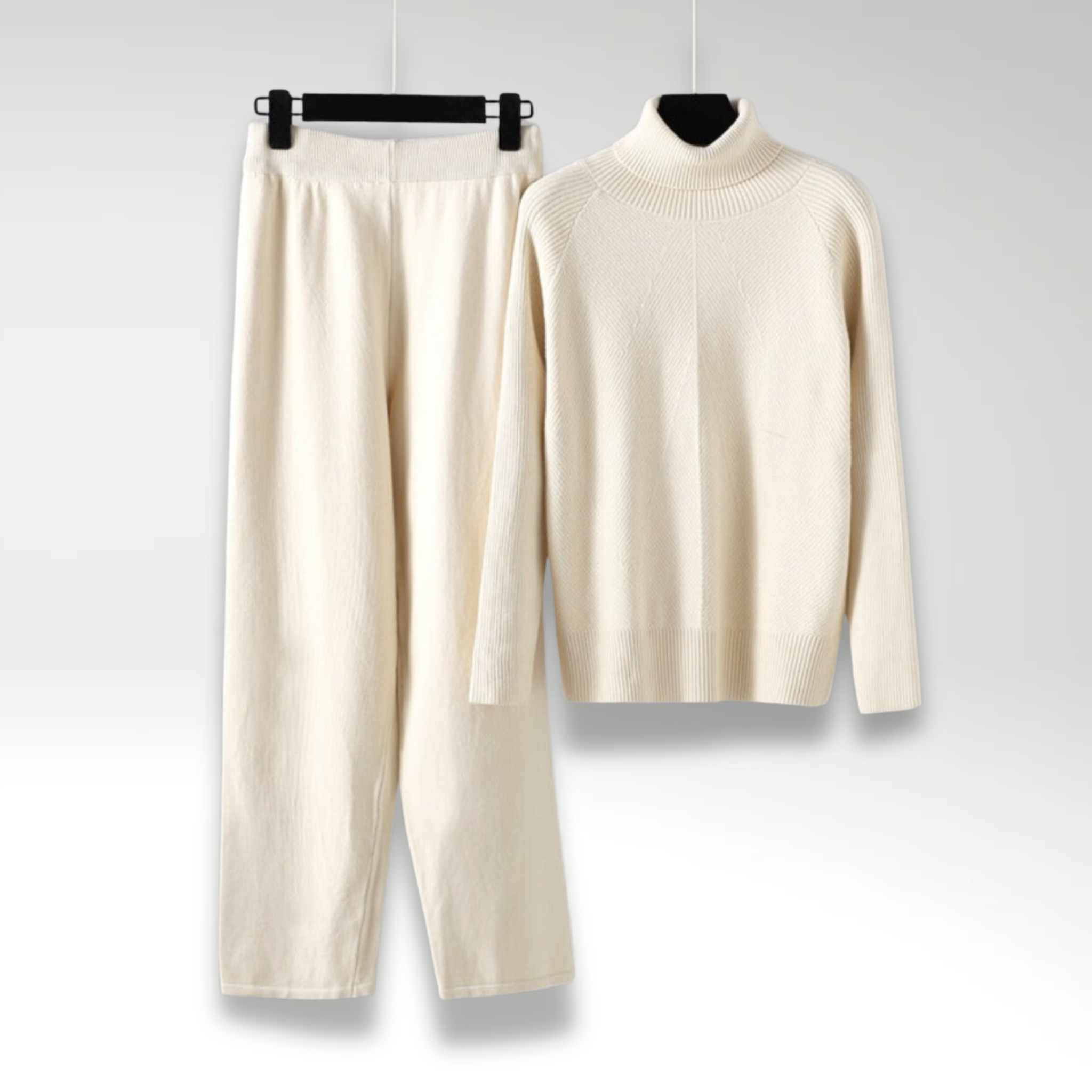Leah | Zwei-Teile Lounge-Set aus Kabelstrick
