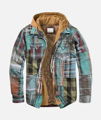 Bruno - Herrenjacke mit Karomuster und Kapuze