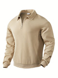 Rafael | Vintage-Zip-Pullover mit geometrischem Design