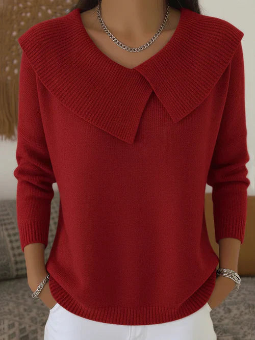 Lucia | Warmer Pullover mit weichem Kragen