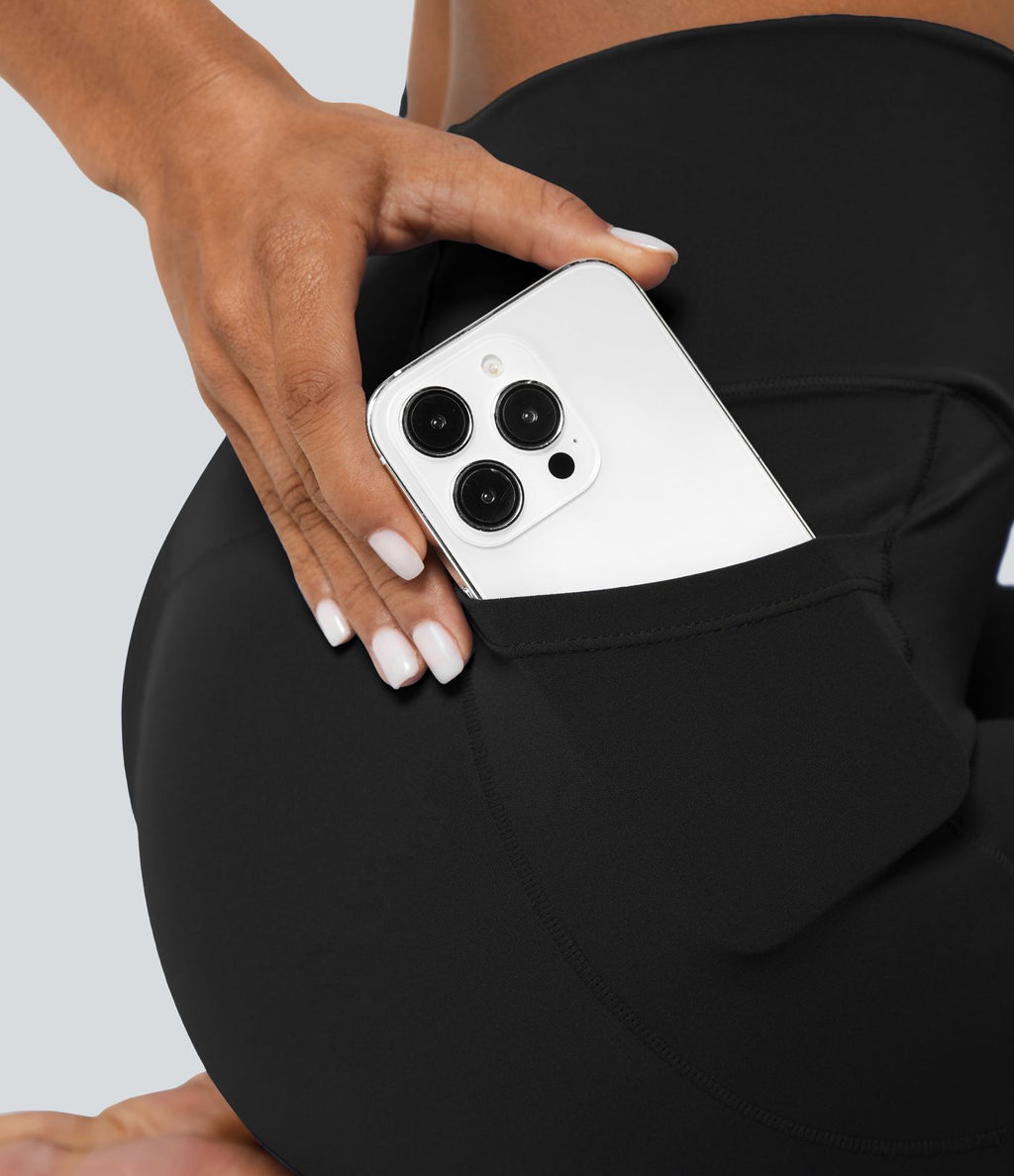 AeroFit™ Crossover-Leggings mit Taschen Design