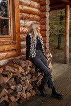 Astrid | Leoparden Strick Weste