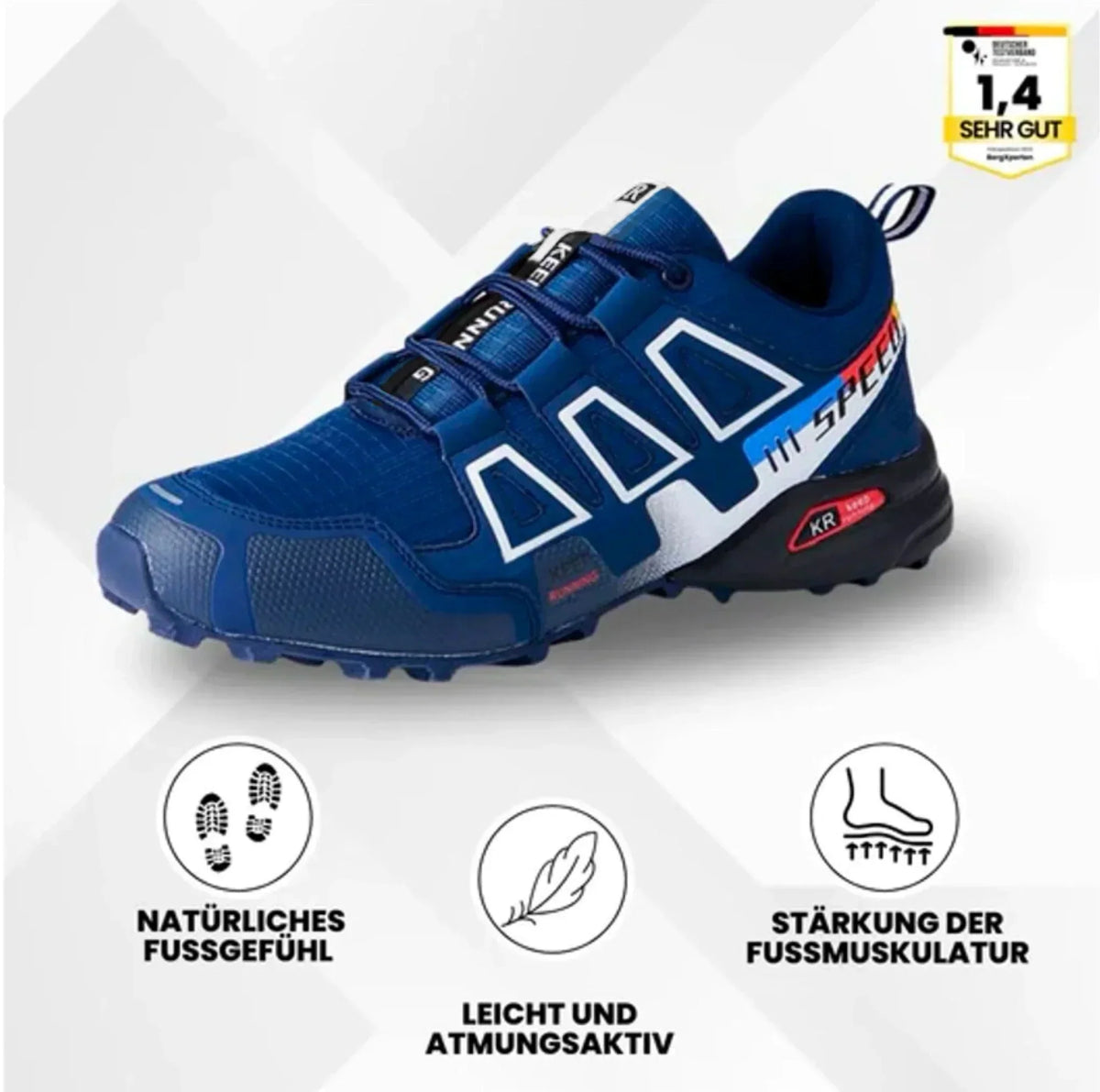 Zanilea Herren Orthopädische Wanderschuhe ergonomisch – OrthoTrekking