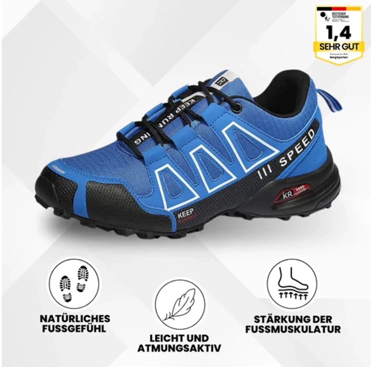 Zanilea Herren Orthopädische Wanderschuhe ergonomisch – OrthoTrekking