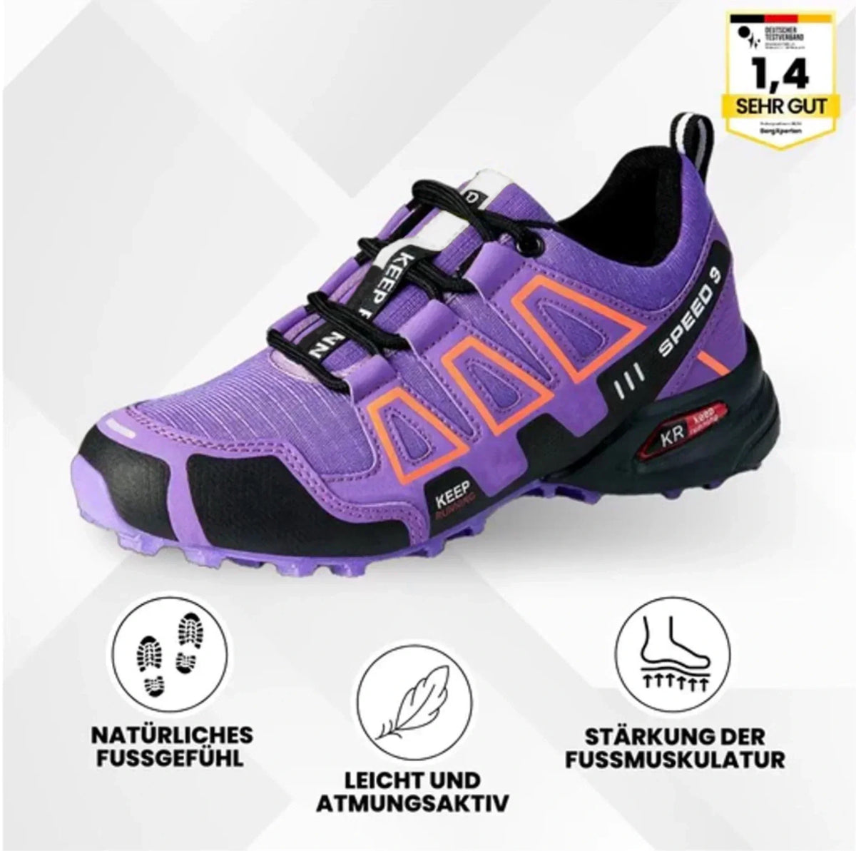 Zanilea Herren Orthopädische Wanderschuhe ergonomisch – OrthoTrekking