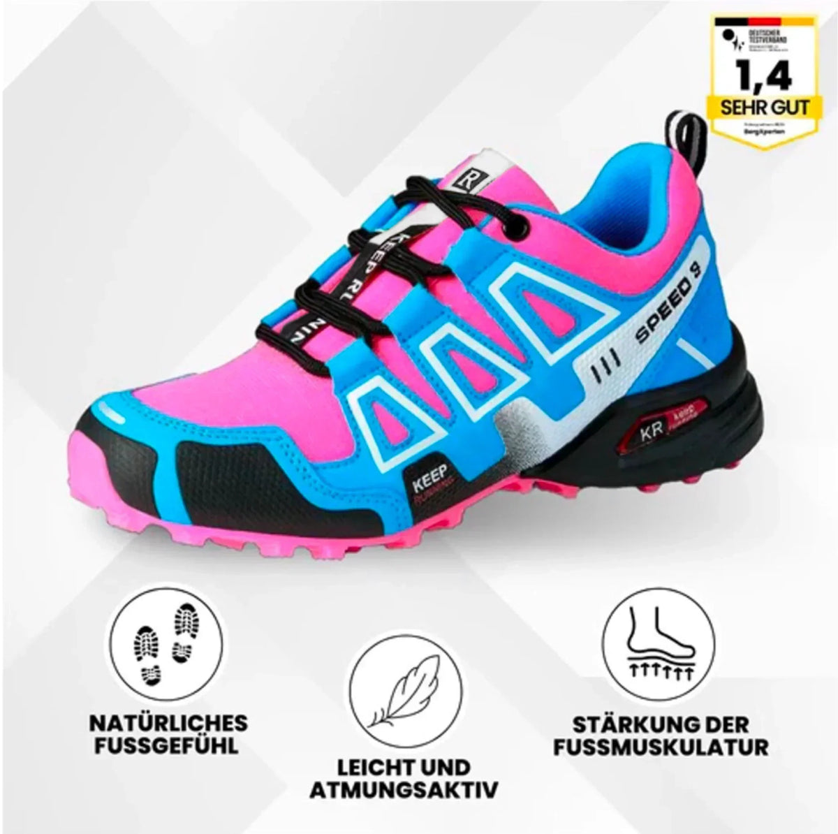 Zanilea Herren Orthopädische Wanderschuhe ergonomisch – OrthoTrekking
