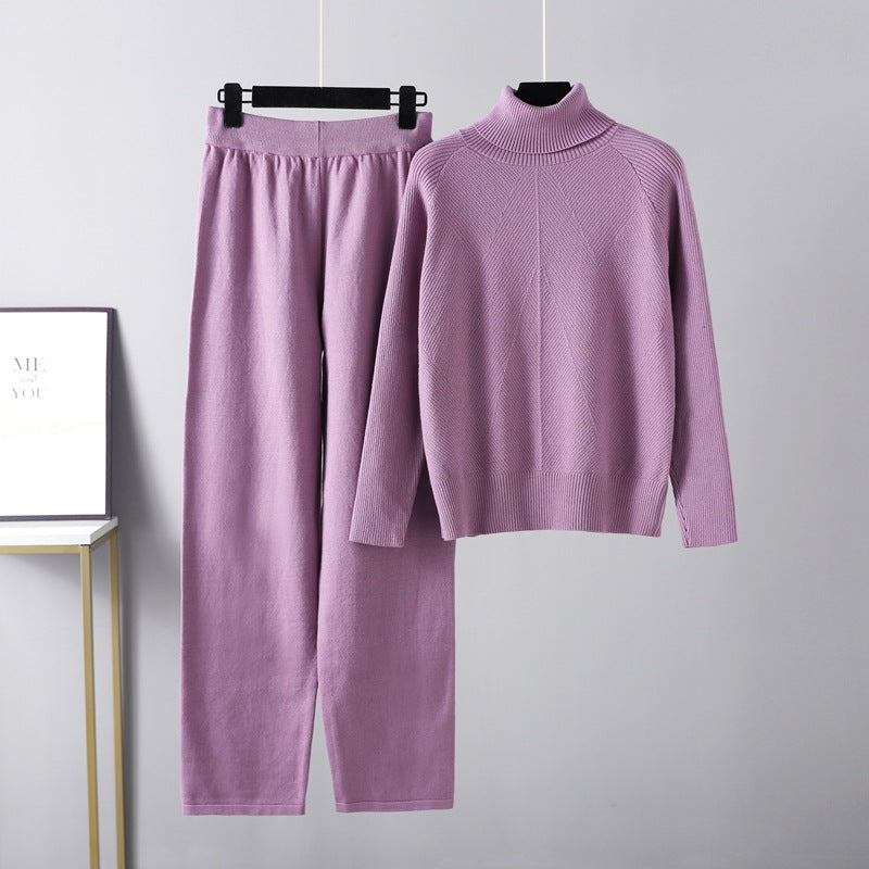Leah | Zwei-Teile Lounge-Set aus Kabelstrick