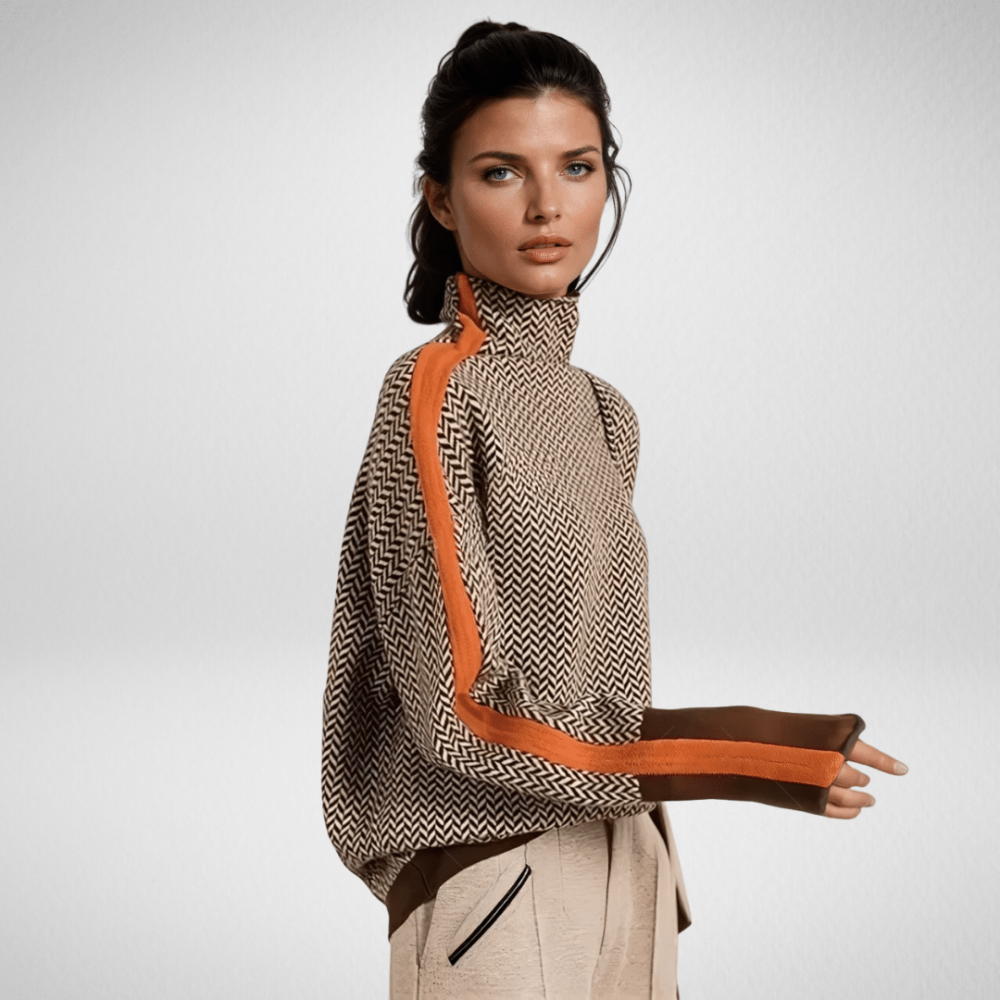 Hanna | Pullover mit kontrastierenden Streifen