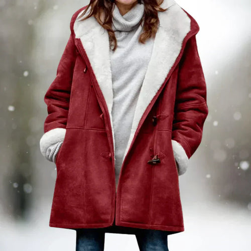 Adelaida | Warmer und Stilvoller Fleece Mantel