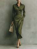 Caterina | Elegantes, figurbetontes Maxikleid