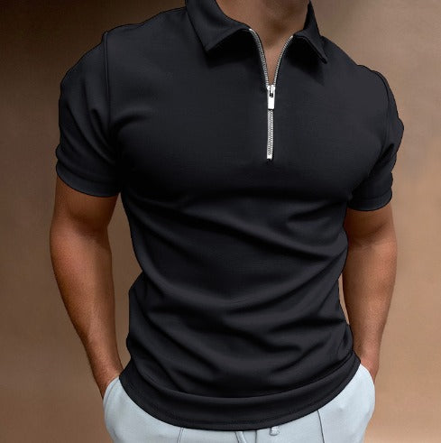 Evan | Zip-Poloshirt mit moderner Linie
