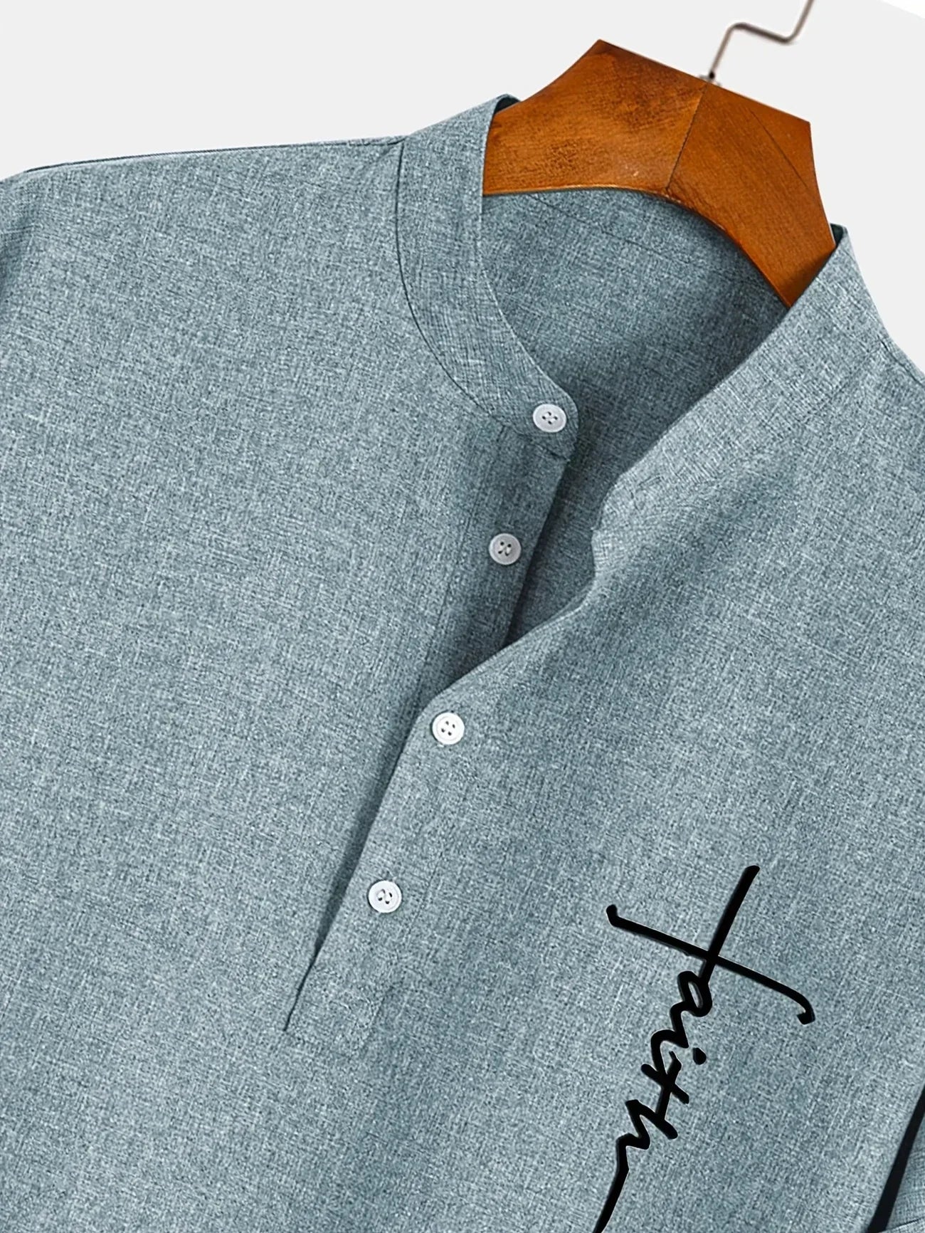 Stin | Elegantes Kurzarmhemd mit Stehkragen