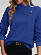 Isola | Eleganter Pullover Damen mit Dekorativen Knöpfen