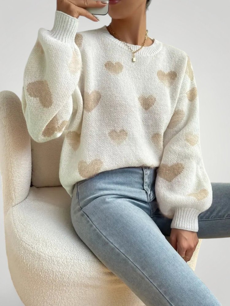 Theresia | Herzmuster Pullover für Elegante Anlässe