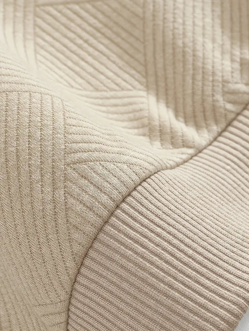 Rafael | Vintage-Zip-Pullover mit geometrischem Design