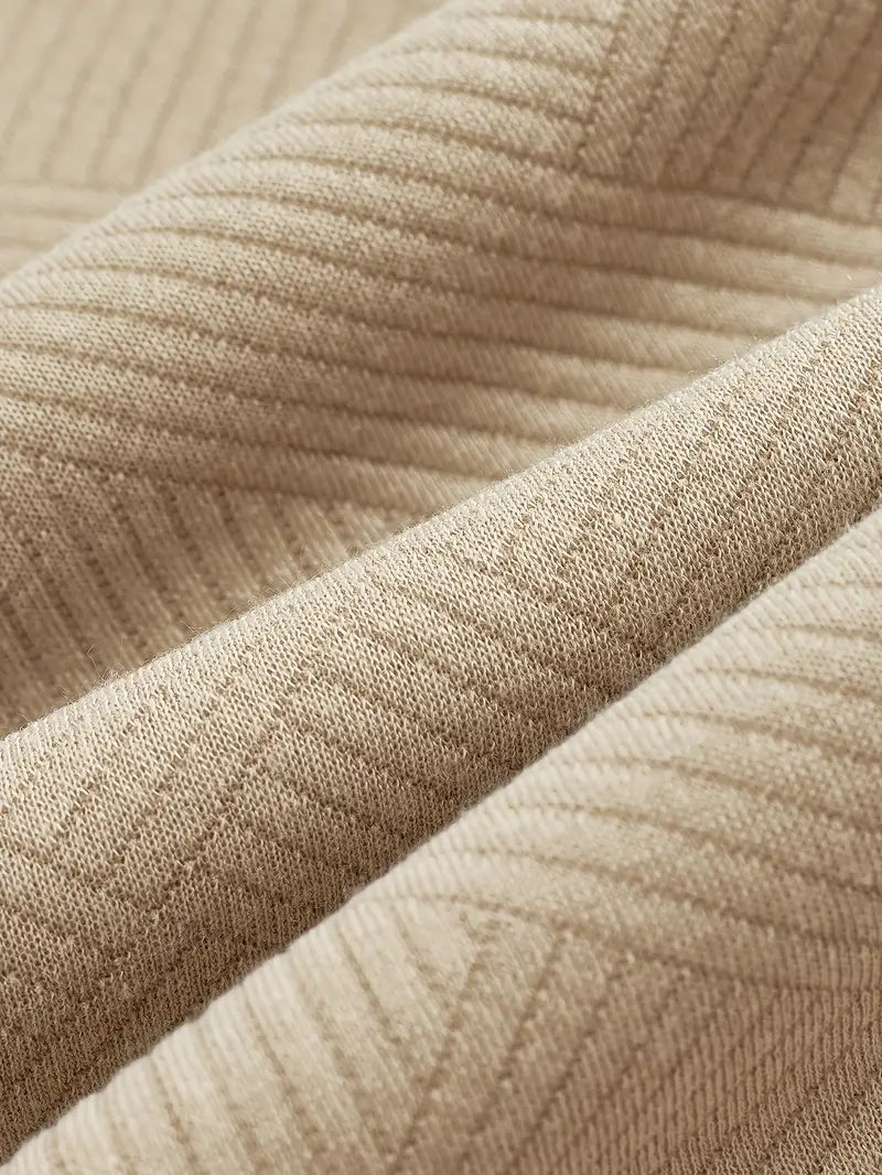 Rafael | Vintage-Zip-Pullover mit geometrischem Design