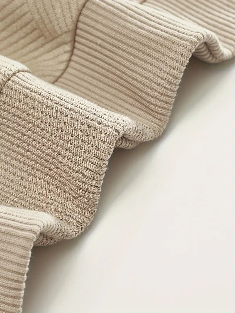 Rafael | Vintage-Zip-Pullover mit geometrischem Design