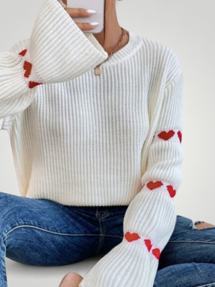 Amore | Eleganter gerippter Damenpullover
