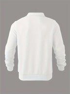 Rafael | Vintage-Zip-Pullover mit geometrischem Design